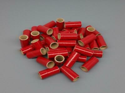 50pc Fireworks M80 Cardboard Tubes 9/16" X 1-1/2" X 1/16" Gloss Red Craft Pyro