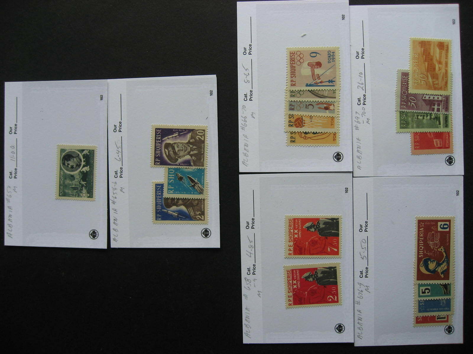 Hoard Breakup Sales Cards Albania Part 5of 8 Possible Misidentified & Mixed Cond