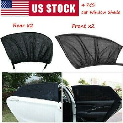 4pcs Sun Shade Front & Rear Window Screen Cover Sunshade Protector Car Usa Stock