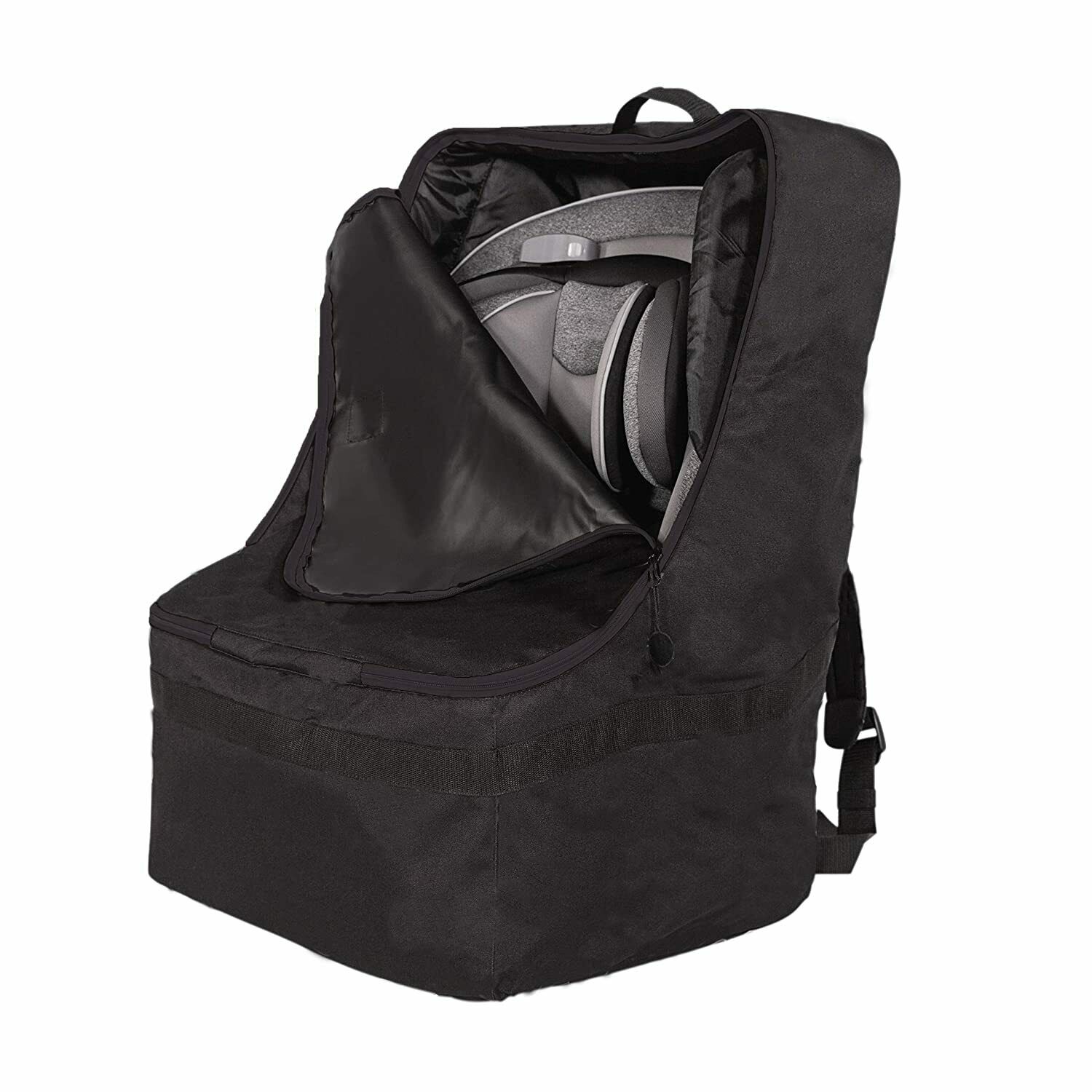 J.l. Childress Ultimate Backpack Padded Car Seat Travel Bag Car Seat Cover Black