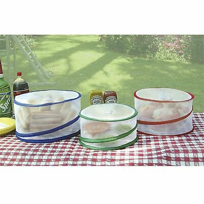 Set Of 3 Pop Up Outdoor Food Covers Protect Your Picnic Bug Ant Fly Proof