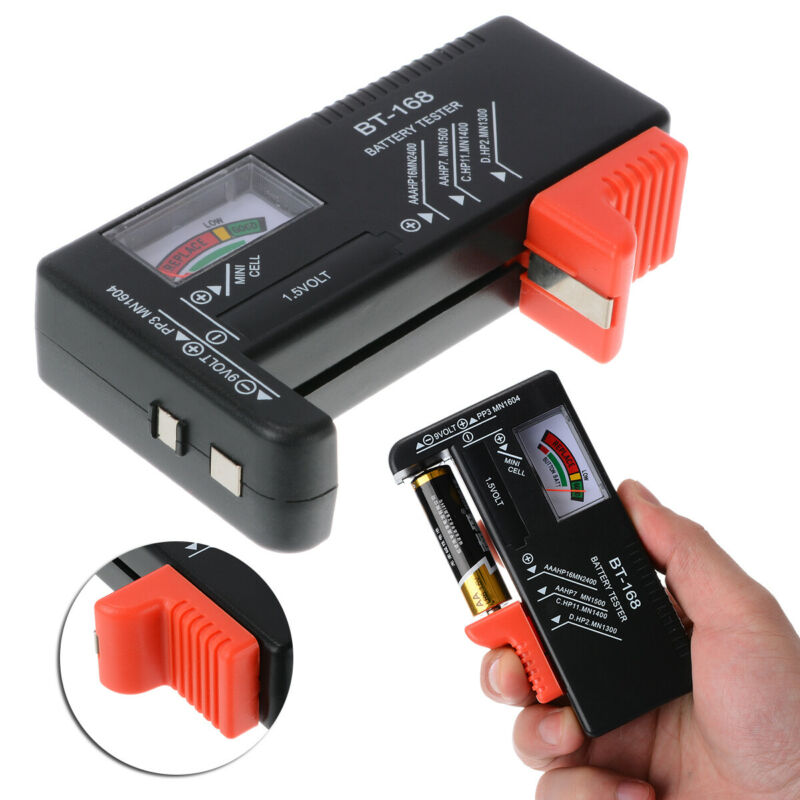 Universal Battery Tester Checker For Aa Aaa C D 9v 1.5v Button Cell Batteries Us