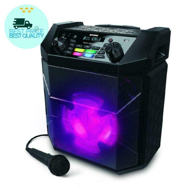 Ion Audio Party Boom Fx High-power Bluetooth-enabled Rechargeable Speaker With L
