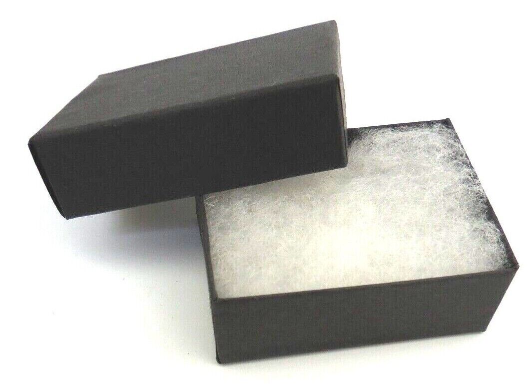 The Display Guys Cardboard #11 Jewelry Boxes With Cotton 100 Pack Matte Black