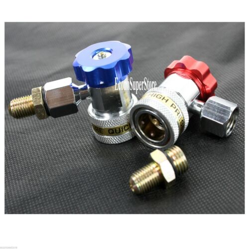 Ac Air Condition Quick Coupler Adapter High Low Manifold Connector R134a