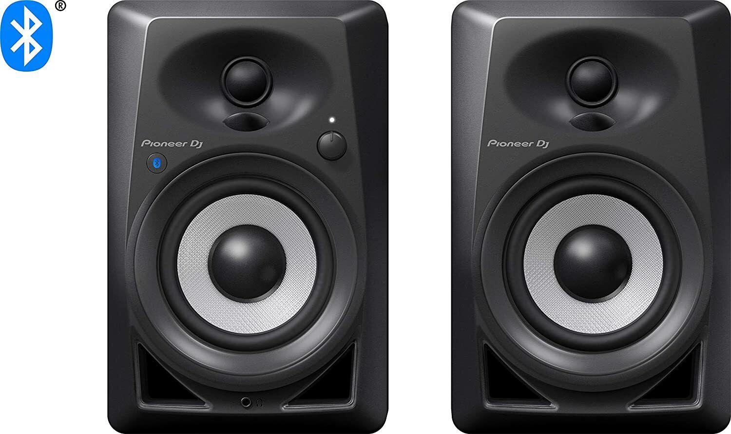 Pioneerdj Bluetooth Compatible 4-inch Active Monitor Speaker Dm-40bt