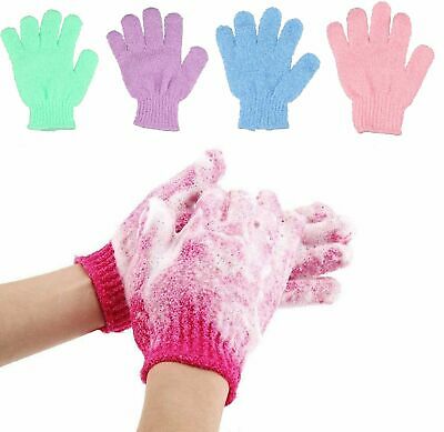 Exfoliating Spa Bath Gloves Shower Soap Clean Hygiene Body Scrub Loofah Massage