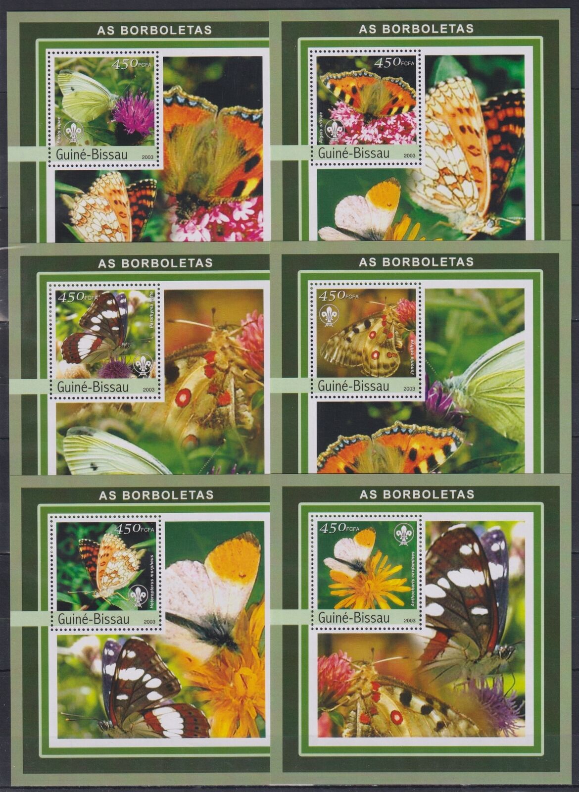 St85pd. Guinea-bissau - Mnh - Butterflies - 2003 - Deluxe