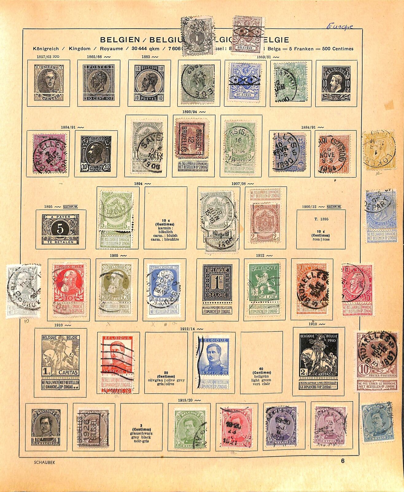 [op2642] Europe Lot Of Stamps On 12 Pages