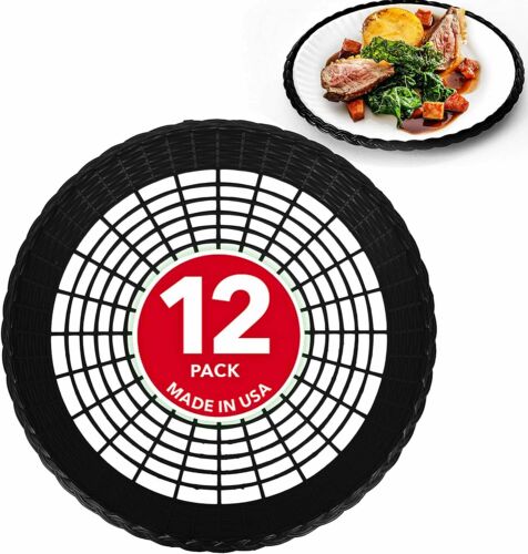 Stock Your Home 9" Paper Plate Holder In Black (12 Count)