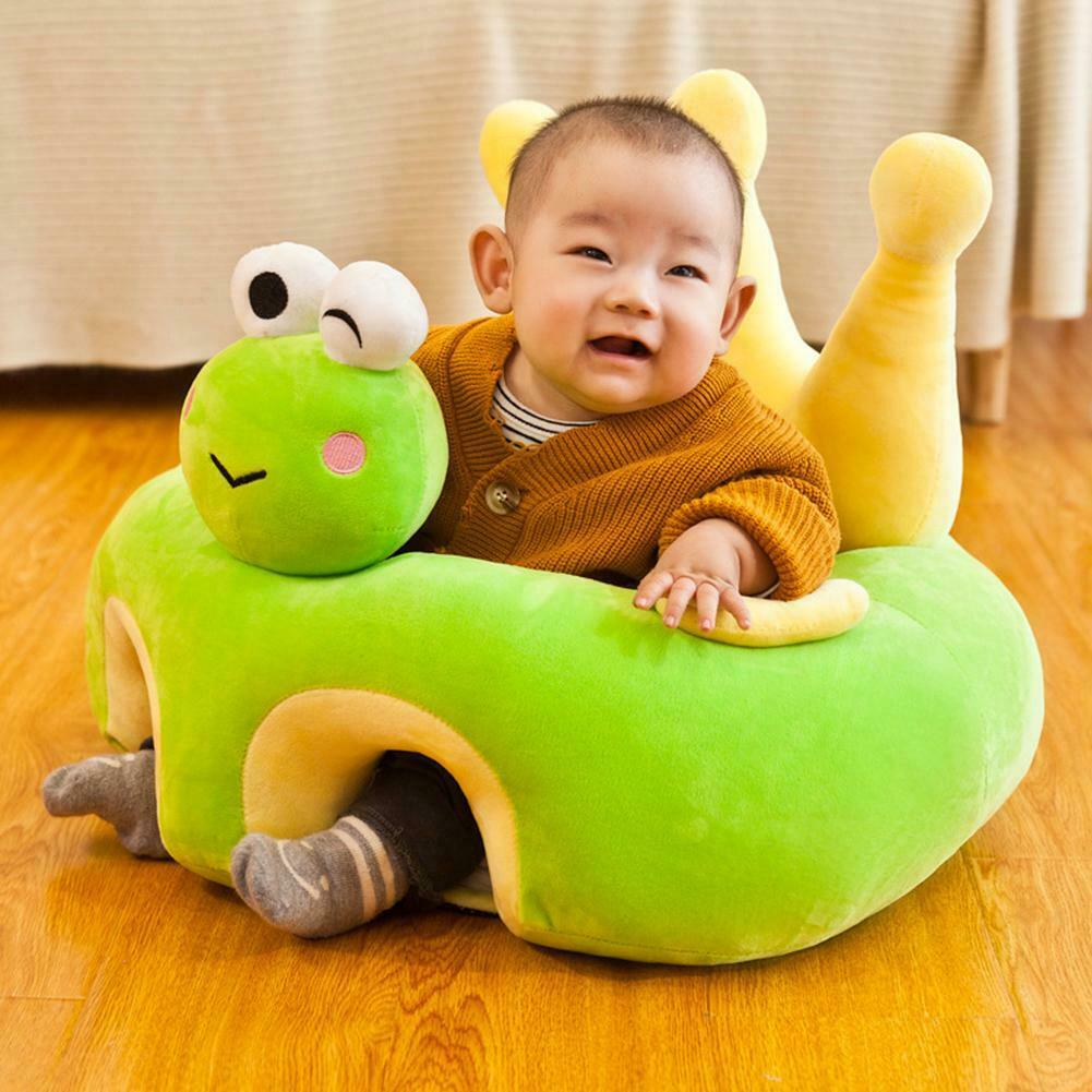 Baby Learning Sitting Seat Sofa Cover Cartoon Case Plush Support Chair Toys