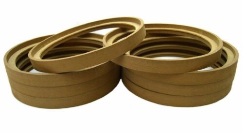 8 Pcs 8" Inch Mdf Wood Speaker Rings Subwoofer Mounting Spacer Recessed W/ Bezel