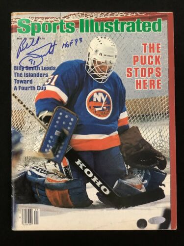 Billy Smith Signed Sports Illustrated 5/29/83 No Label Islanders Auto Steiner