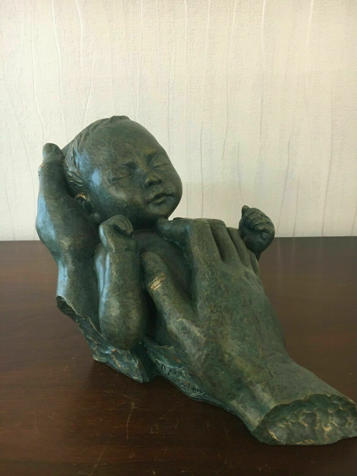 1 Bronze Baby Statue / Hand Signed Aanglada Numbered