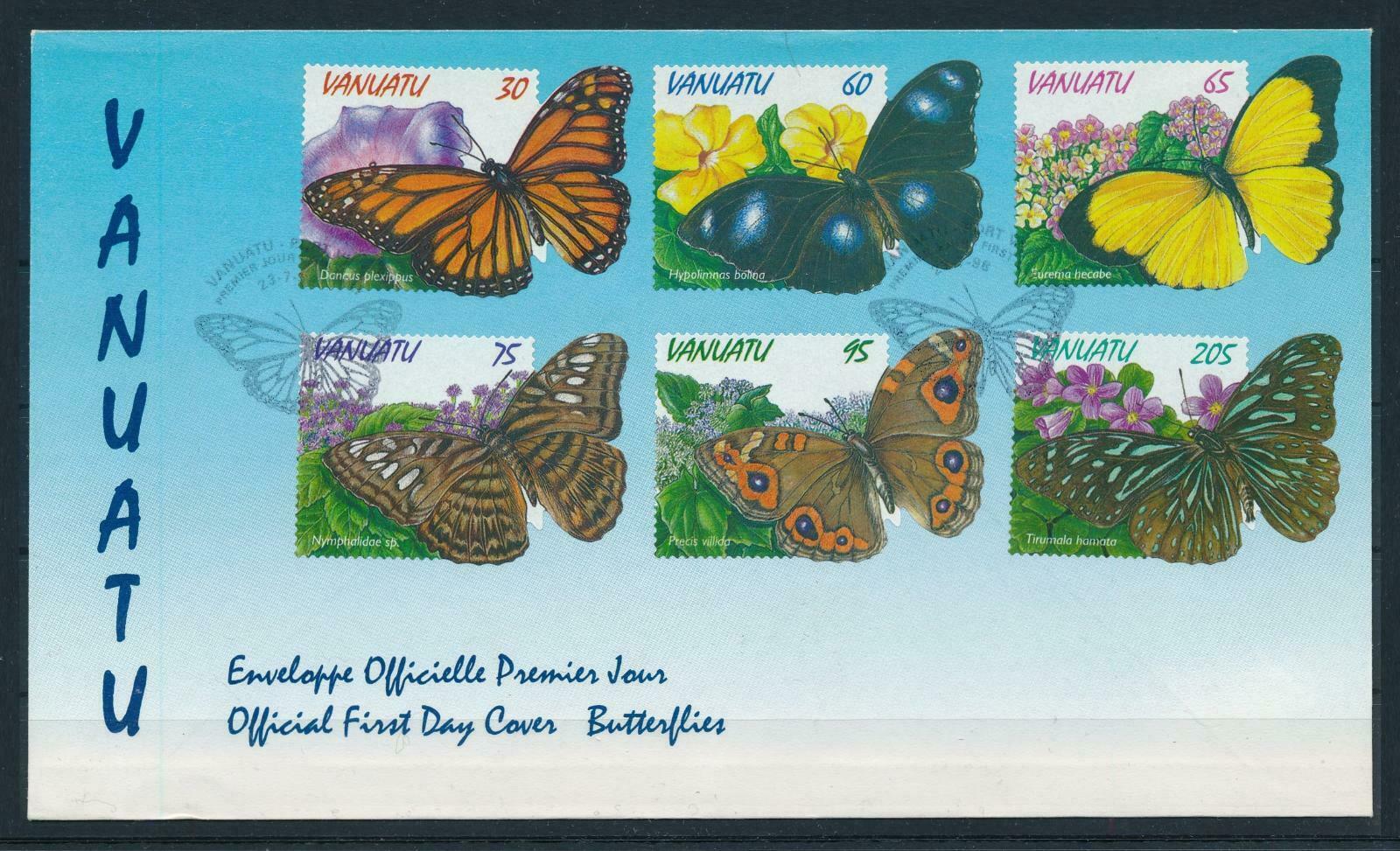 [98914] Vanuatu 1998 Insects Butterflies Fdc  Mnh
