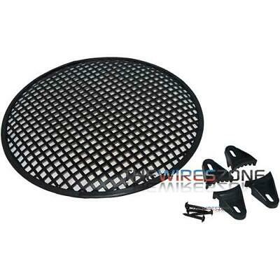 12" Metal Speaker Subwoofer Sub Woofer Waffle Mesh Grill Cover W/ Clips & Screws