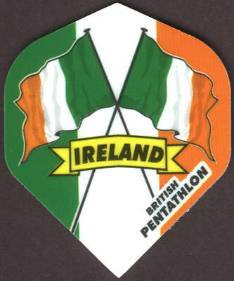 Flag Of Ireland Pentathlon Dart Flights: 3 Per Set