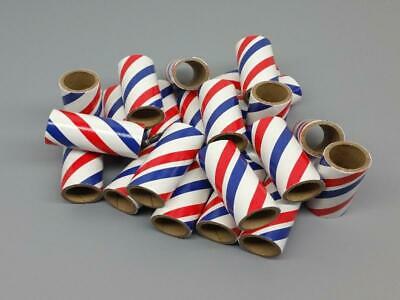 25pc Fireworks Cardboard Tubes 3/4" X 2-1/8" X 3/32" Red/white/blue M100 Kraft