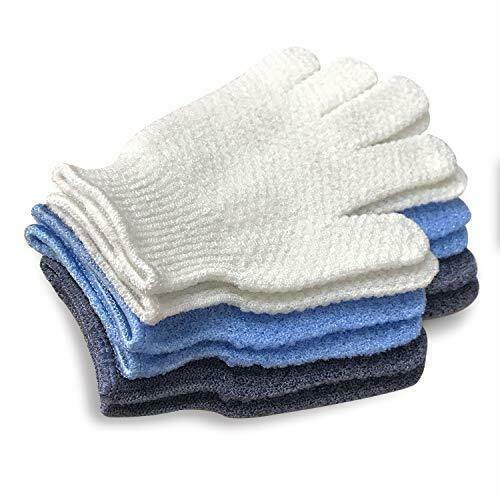 Evridwear Unisex Hygiene Exfoliating Hydro Body Scrub Bath Gloves 3 Levels
