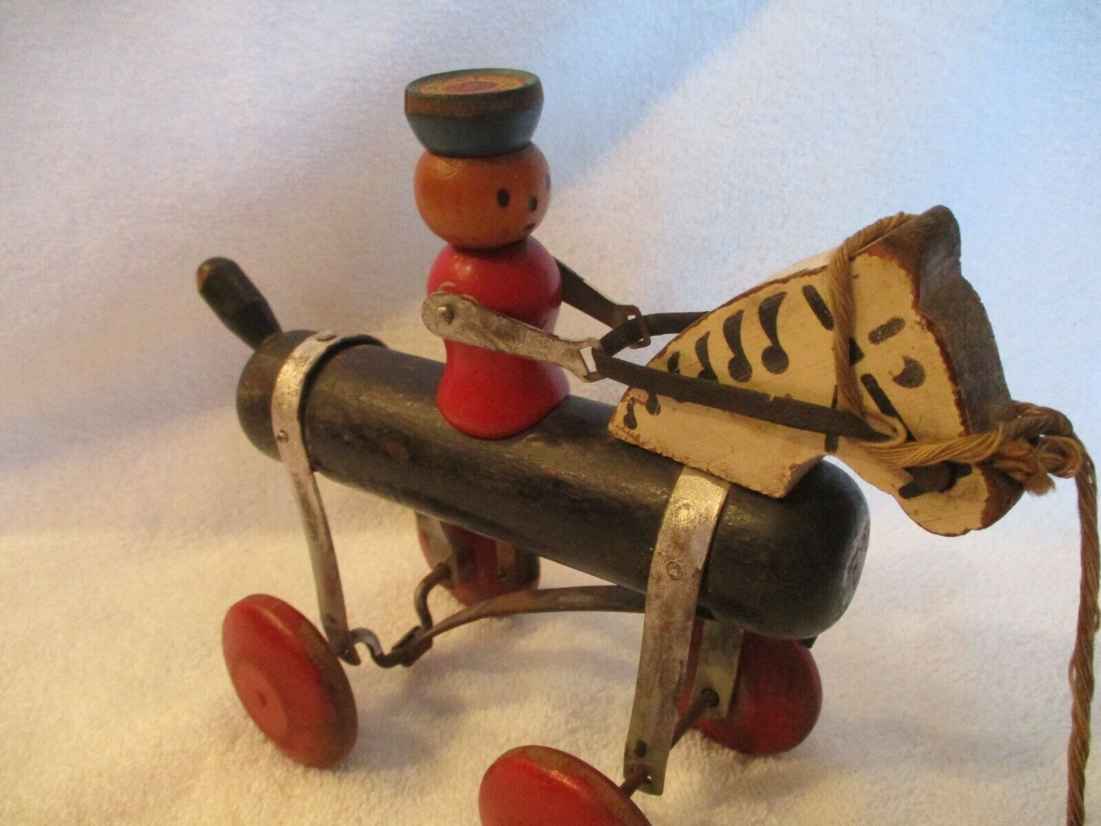 Antique Pony Wooden Toy Tinkers Pull Toy C 1920's