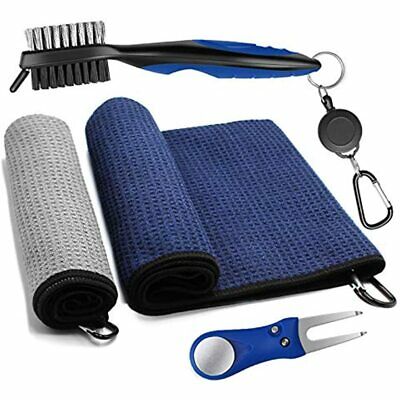 Mwztech Golf Microfiber Towels Gifts Kit, Cleaning Accessories Set-2 Waffle For