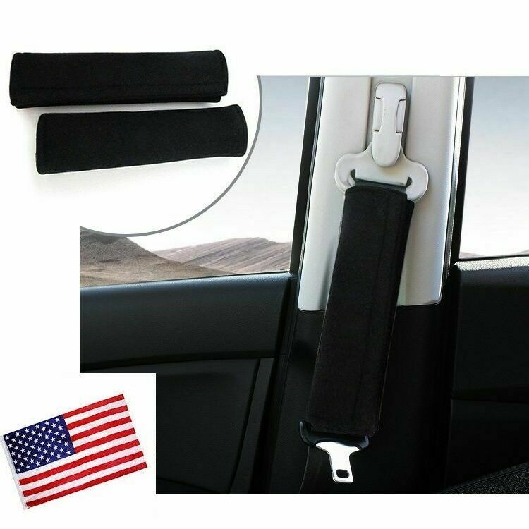 Seat Belt Cushion Cover Soft Shoulder Pad Harness Car Safety Shoulder Strap 2pcs