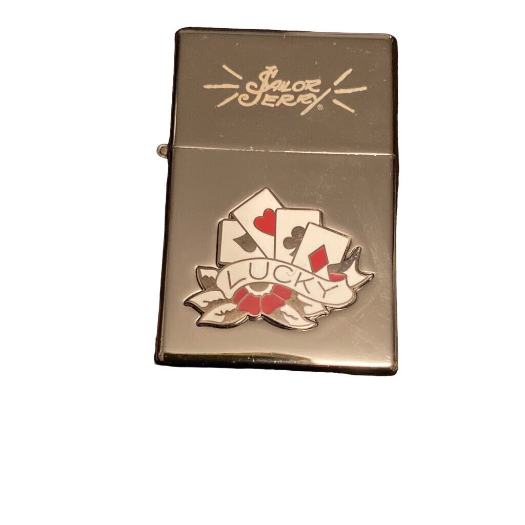 2007 Limited Edition Sailor Jerry Lucky Lighter Silver