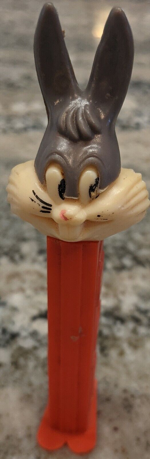 Vintage 1980's Bugs Bunny Pez Dispenser A Variant 4 Thin Feet Red Stem Hungary