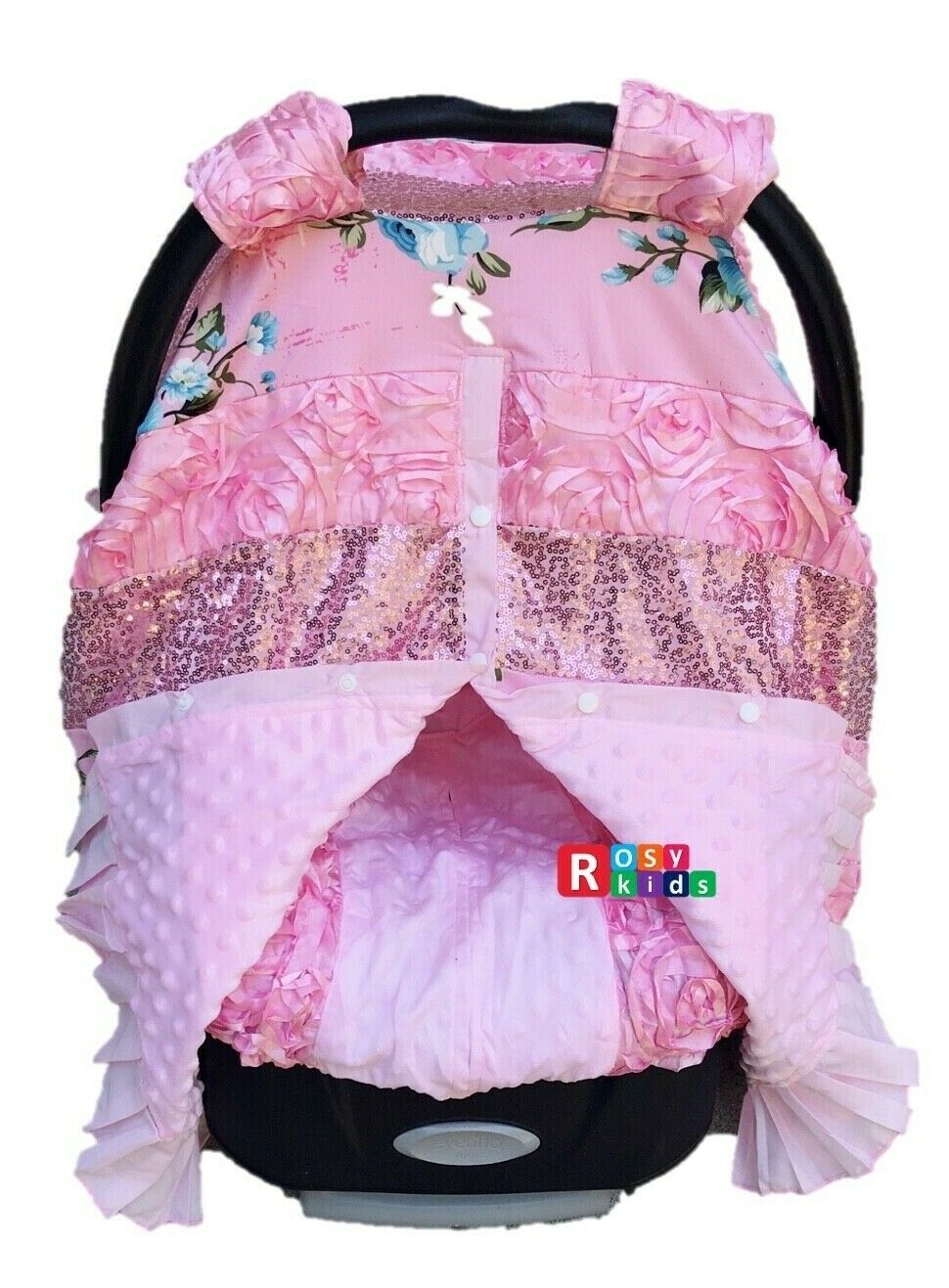 Baby Car Seat Canopy Infant Car Seat Canopy Cover Blanket Fit All Seat 3d Pink