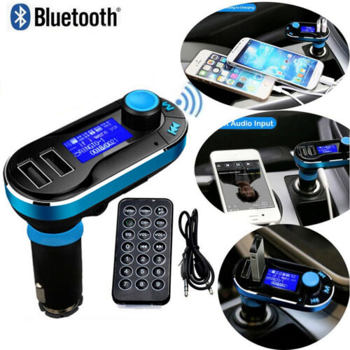 Bluetooth Wireless Car Kit Fm Transmitter Hands-free Call Mp3 Player Dual Usb