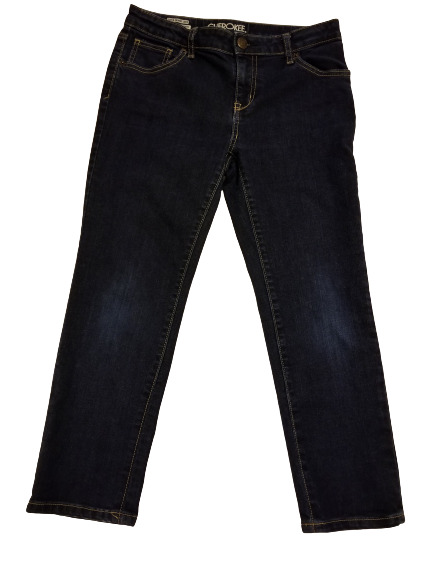 Preowned Cherokee, Crop, Blue Jeans Sz 16
