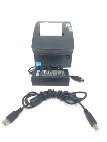 Ncr Pos Thermal Receipt Printer 1634-0109-8801 With Ac Adapter/usb Cable/working