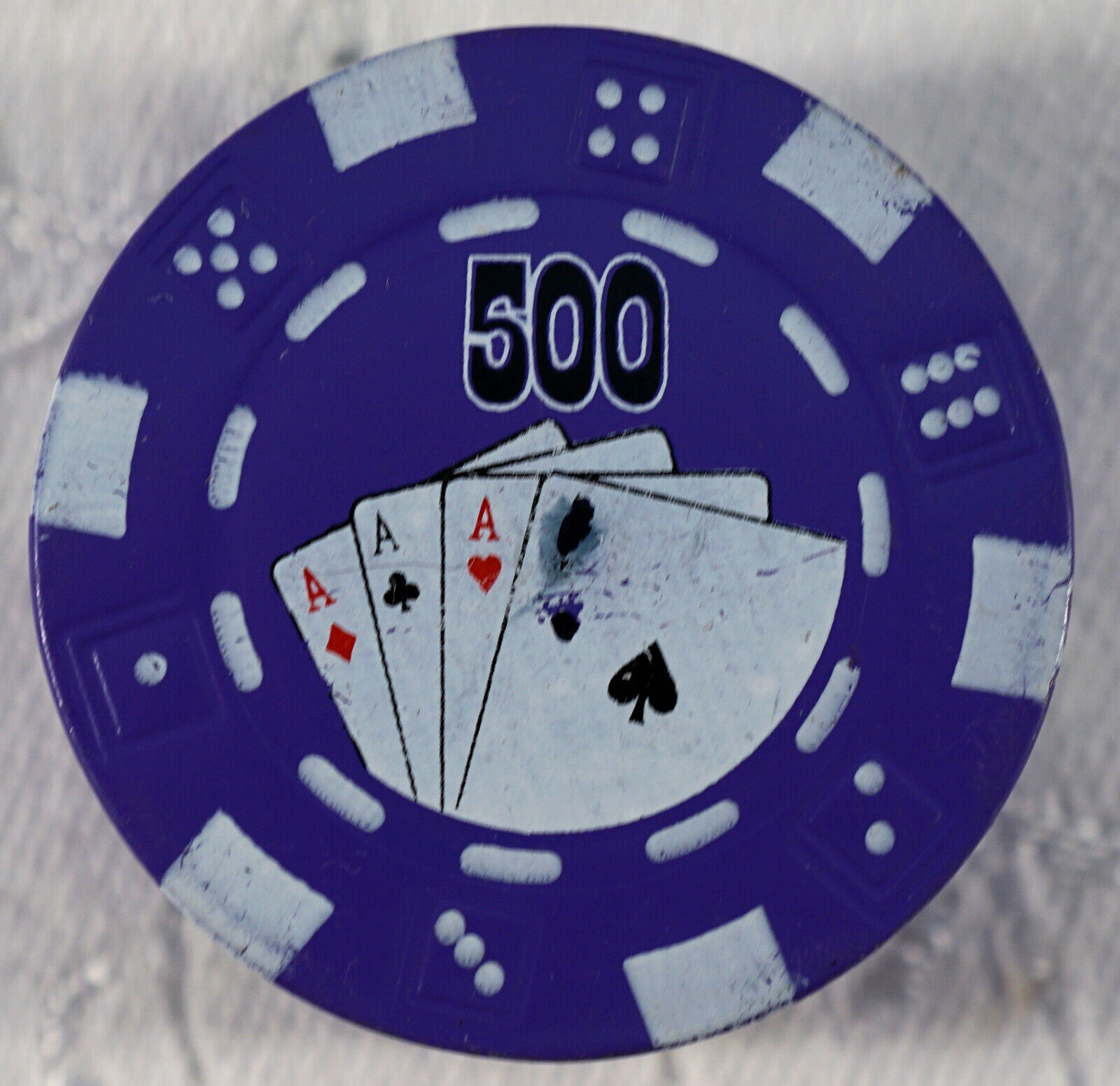 $500 Casino Poker Chip Refillable Novelty Butane Cigarette Lighter Tested Works