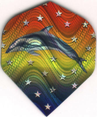 Holographic Dolphin Dart Flights: 3 Per Set