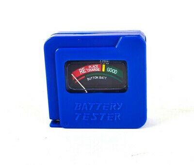 Aa/aaa/c/d/9v/1.5v Universal Button Cell Battery Tester Checker Blue