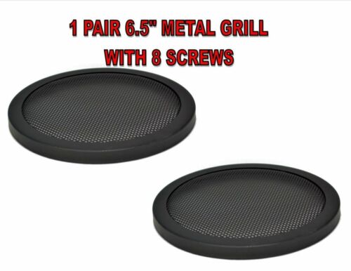 6.5 Inch Speaker Metal Mesh Grills 2 Pcs Dj Car Audio With Clips & Screws Gt-6.5