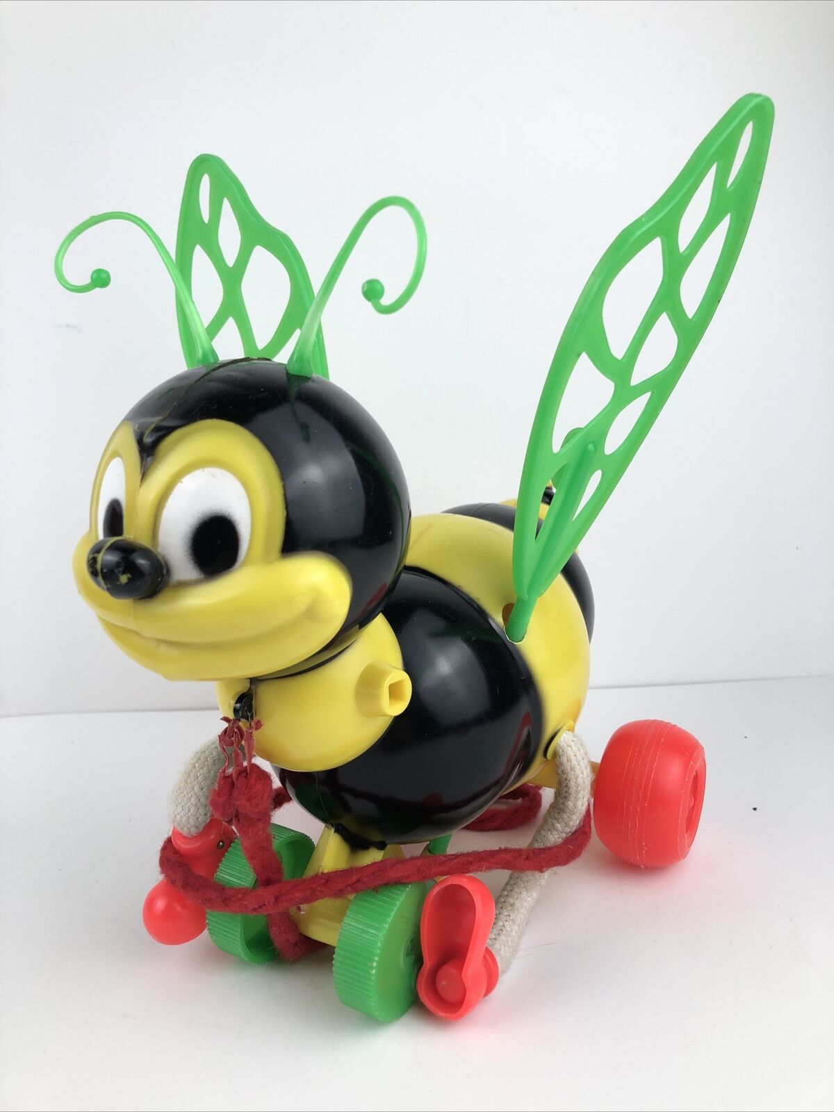Vintage Kusan Bumble Bee Pull Toy