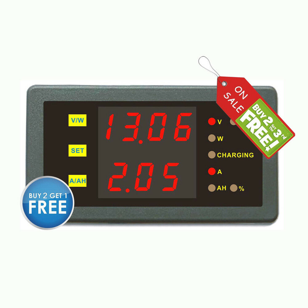 Dc 90v 30a Volt Amp Battery Capacity Power Combo Meter Charge Discharge Monitor