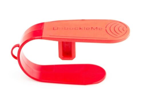 Strawberry Red Unbuckle Me Car Seat Buckle Release Tool Easy To Use