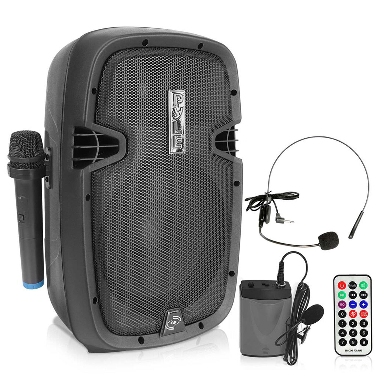 Pyle 10 Inch Wireless Bluetooth 1000 Max W Pa Speaker W/ Microphones (for Parts)