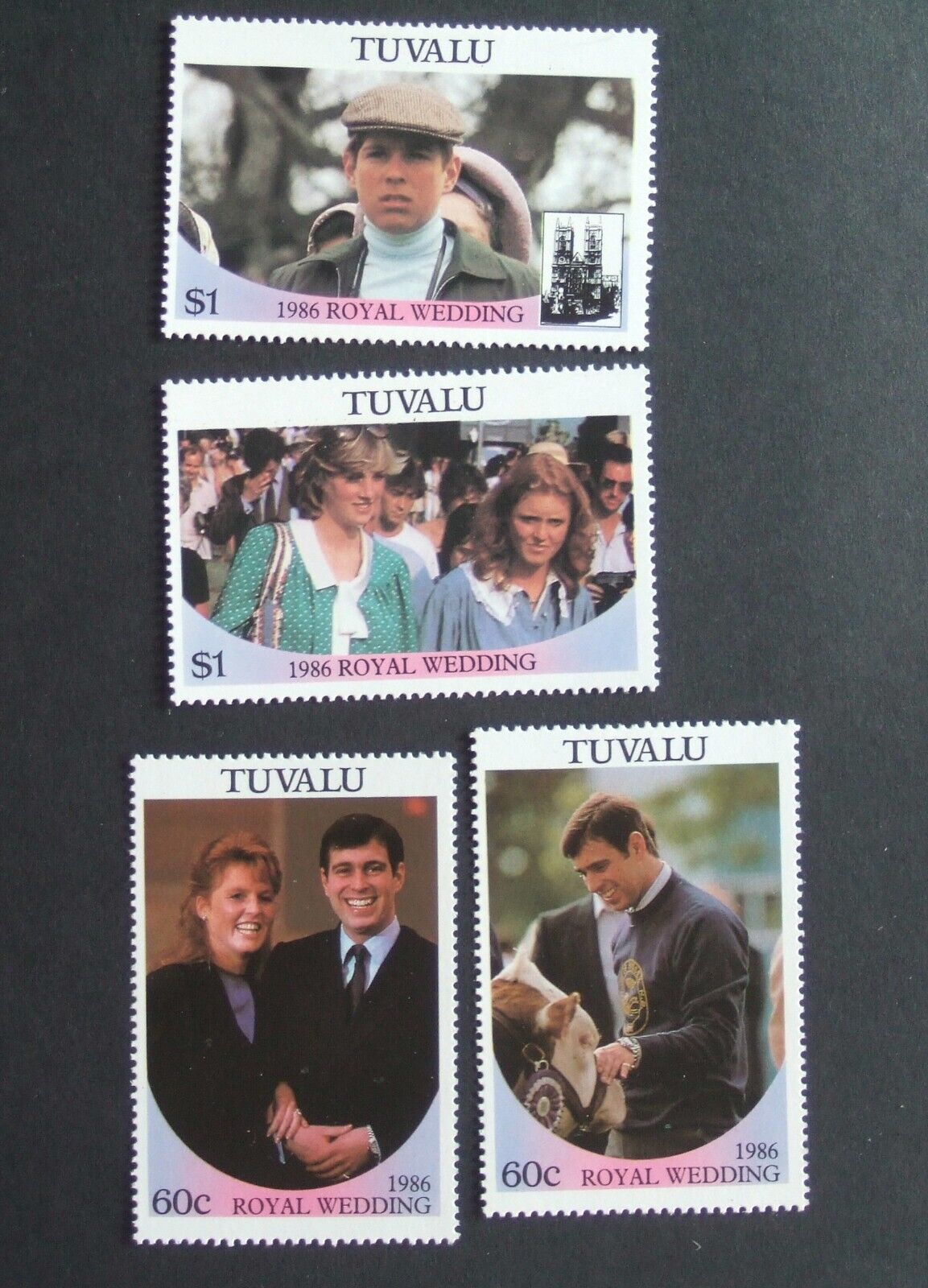 Tuvalu 1986 Royal Wedding Mnh Um Unmounted Mint