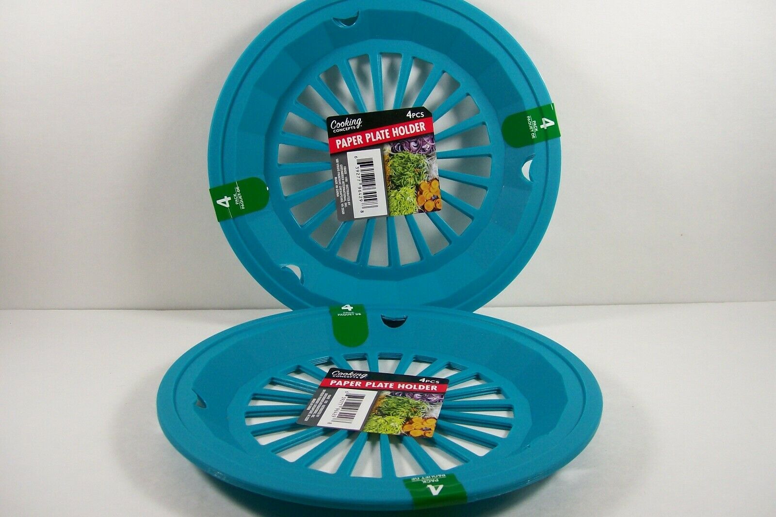 9 Inch Paper Plate Holder Teal Picnic Camping Rvs Bbq Patio Set Of 8 Free Ship