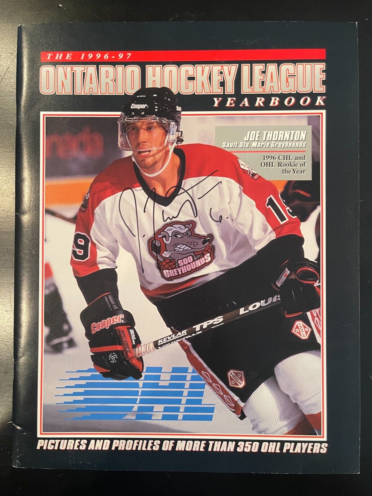Joe Thornton Signed Ohl Ontario Hockey League Yearbook 1996-97