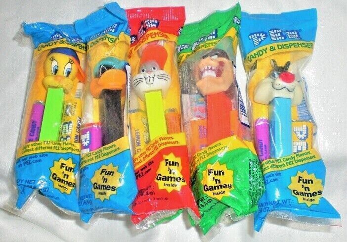 Looney Tunes Pez Taz Tweety Bugs Daffy Sylvester Extremes Set Factory Packaged