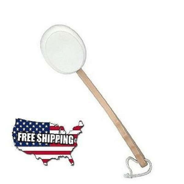 Kingsley Personal Back & Body Skin Care Lotion Applicator Pad On Wood Handle