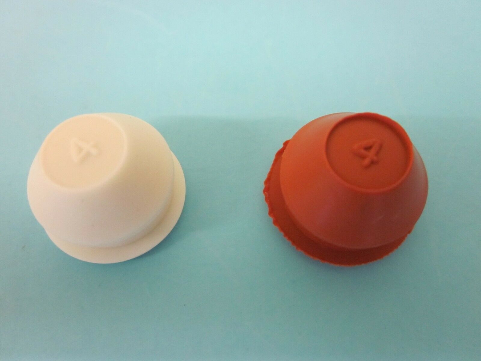 Rubber Stoppers For Homer Fiestaware Salt & Pepper Shakers (2) 5/8" Made In Usa
