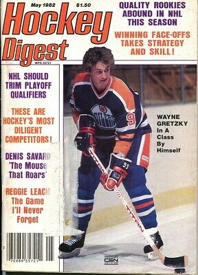 May 1982 Hockey Digest Magazine - Wayne Gretzky Edmonton Oilers Vintage Rare