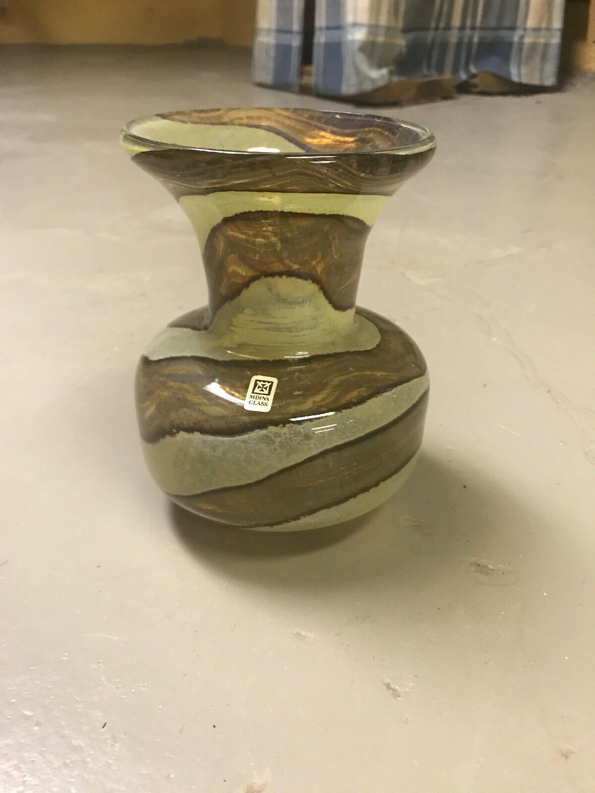 Mdina Art Glass Vase Beautiful Antique