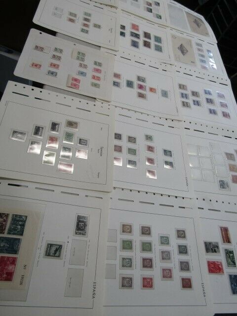 Nystamps Spain Mint Old Stamp Collection Album Page