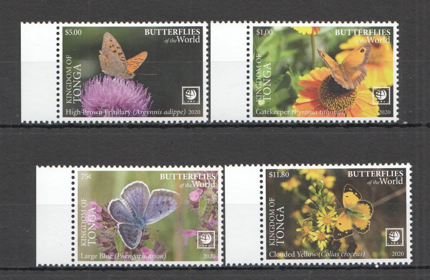 Nw733 2020 Tonga Butterflies !!! Sale Flora & Fauna Set Mnh
